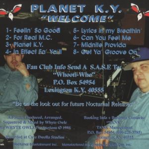 洋楽 Whyte Owle PLANET K.Y. G-RAP Whyte Owle Planet K.Y. back-